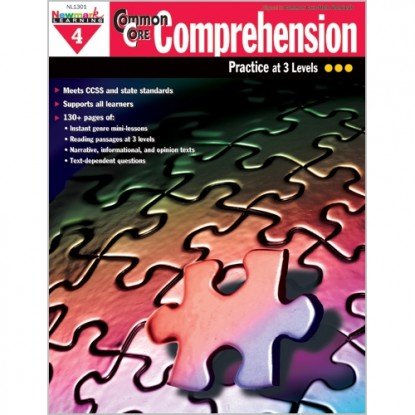 Newmark Learning Common Core Comprehension Reproducible Book, Grade 4