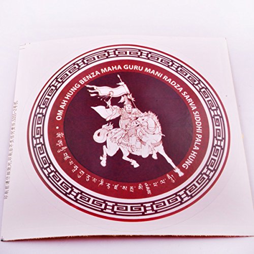 2pcs Feng Shui King Gesar Window Sticker + Free Fengshuisale Red String Bracelet W0995-3