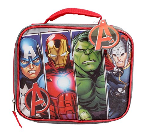 Disney Marvel Avengers Insulated Soft Lunch Bag (Gray)
