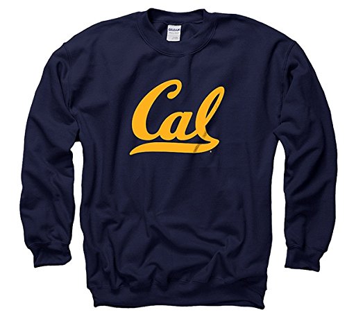 New Agenda Men's University Of California Berkeley script Cal CrewNeck Sweatshirt
