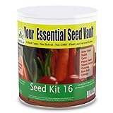Survival Seed Vault - Heirloom Seeds - Emergency Preparedness Food Survival Kit - Certified Organic, Non GMO, Non Hybrid - Safety and Security for your Family with this Specially Selected Variety of 16 Essential Seeds - Prepper Supplies to Grow Your Own Garden - Add to your Doomsday Prepper Go Kit to Protect Your Family in a Disaster - Secure your Food Supply - Satisfaction Guaranteed - Make Sure Your Prepper Supplies Stash Is Up To Date