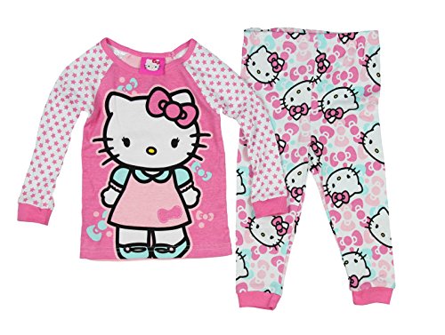 Hello Kitty Little Girls' 2 Piece In Pink Pajama Set