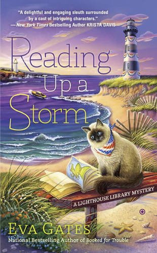 Reading Up a Storm: A Lighthouse Library Mystery by Eva Gates