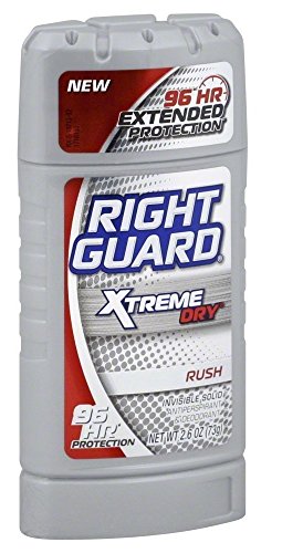 Right Guard Xtreme Dry, Rush 96 Hour Protection, Invisible Solid Antiperspirant & Deodorant