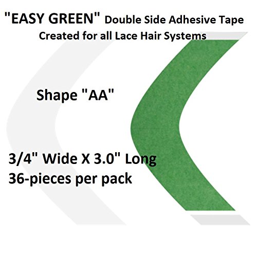 Algopix Similar Product 18 - Easy Green Hair System Tape Shape AA