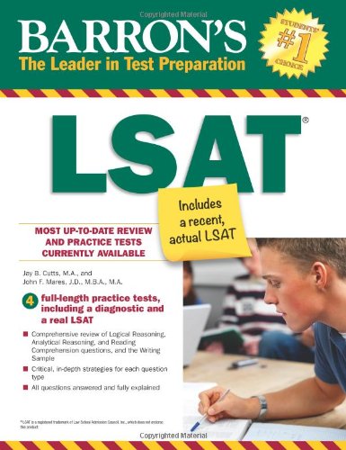 Barron's LSAT (Barron's Lsat Law School Admission Test (Book Only)) by Jay B. Cutts M.A.