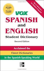 Vox Spanish and English Student Dictionary PB, 2nd Edition