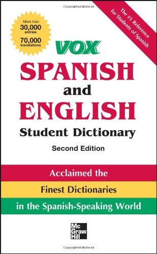 Vox Spanish and English Student Dictionary PB, 2nd Edition by Vox