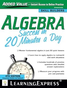 Algebra Success in 20 Minutes a Day