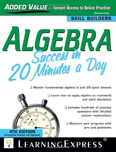 Algebra Success in 20 Minutes a Day by LearningExpress Editors