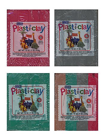 

Plast-i-Clay Modeling Clay red [PACK OF 4 ]
