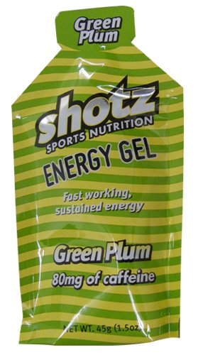 shotzショッツエナジージェル（カーボショッツ）グリーンプラム味　(45ｇ×10個)