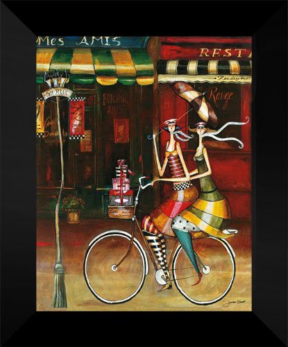 

Jennifer Garant FRAMED Art Print 15x18 "Mes Amis II"