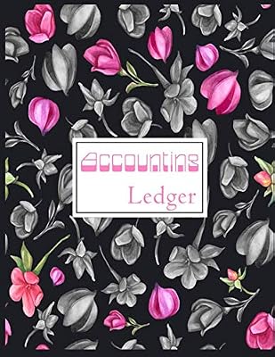 Accounting Ledger: 4 columns Financial Accounting bookkeeping for Small Business , Home , School , office