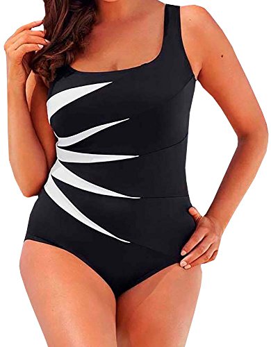 Baifern Women's 1 Piece Spaghetti Strap Swimsuits Plus Size