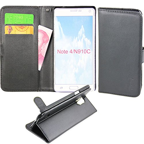 Samsung Galaxy 4 Note Case - Latest Wallet Leather Android Flip Phone Case with Foldable Stand, Money Pocket, Pocket ID, Credit Cards - Verus, AT&T, Sprint, International, T-Mobil, Unlocked - Including Limited Screen Protection - Best Cover Guarantee