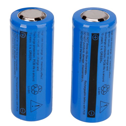 

2 PCS 6000mAH 3.6-4.2V Lithium Batteries without Board Blue