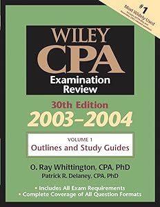 Wiley CPA Examination Review, Volume 1, Outlines and Study Guidelines, 30th Edition, 2003-2004