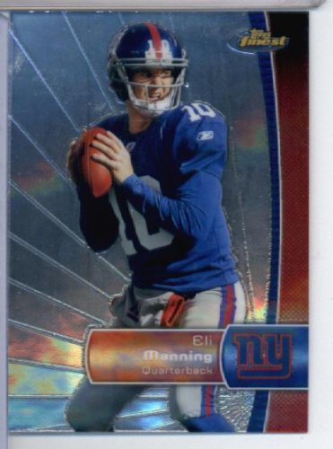 

2012 Topps Finest NFL Football Card #100 Eli Manning New York Giants