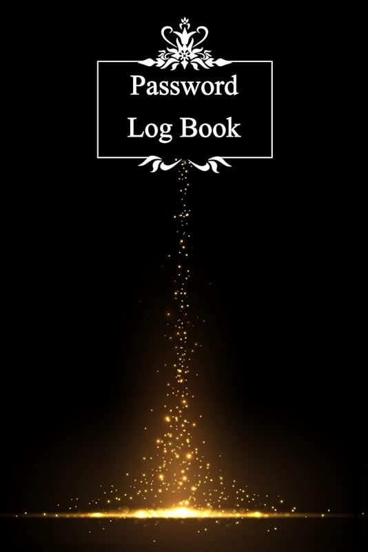 Password Log Book: Internet password organizer, Password log book, Keep track of usernames, Passwords, web addresses in one easy (Black Design) (password book) by Evelyn M. White
