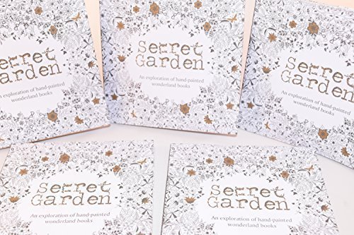 5 Small Secret Garden Coloring Books