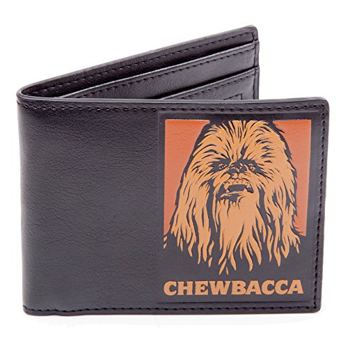 Algopix Similar Product 1 - Star Wars Chewbacca Bifold Wallet Coin