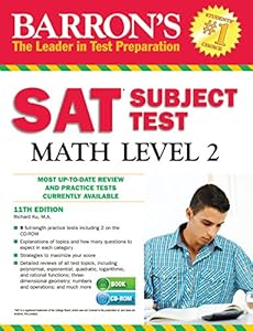 Barron's SAT Subject Test Math Level 2 with CD-ROM, 11th Edition