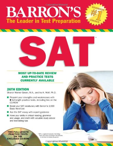 Barron's SAT with CD-ROM, 26th Edition (Barron's Sat (Book & CD-Rom)) by The College Board