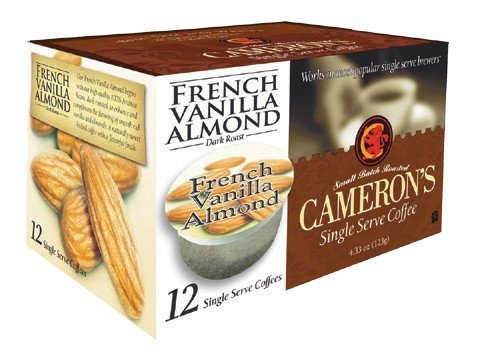 CAMERON'S FRENCH VANILLA ALMOND COFFEE 24 SINGLE SERVE CUPS