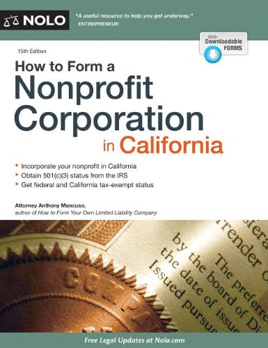 How to Form a Nonprofit Corporation in California by Anthony Mancuso Attorney