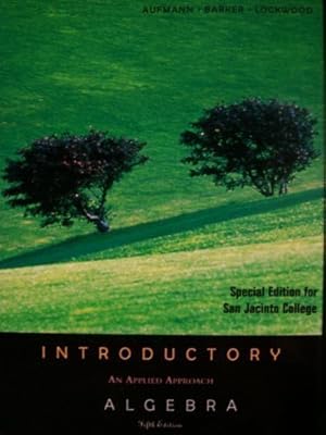 Introductory Algebra: An Applied Approach