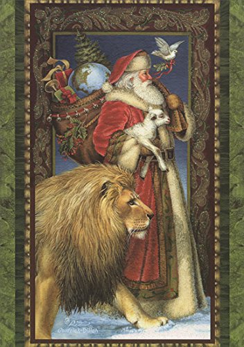 Boxed Christmas Cards - SANTA, LION, LAMB - 14 Pack