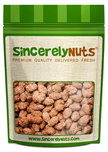 Sincerely Nuts Cinnamon Almonds - Two (2) Lb. Bag - Alarmingly Appetizing - Sealed for Freshness - Incredibly Nutritious - Kosher