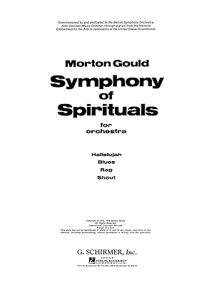 Symphony of Spirituals: Full Score