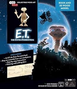 IncrediBuilds: E.T. the Extra-Terrestrial Book and 3D Wood Model