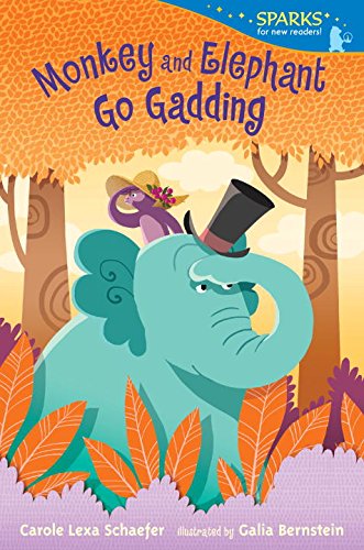 Monkey and Elephant Go Gadding by Carole Lexa Schaefer                       ,