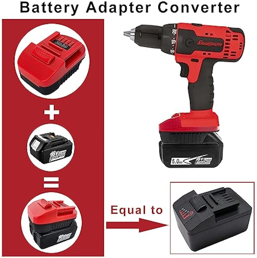Adapter Convert for Makita 18V Battery to For Snap-on 18V Li-ion