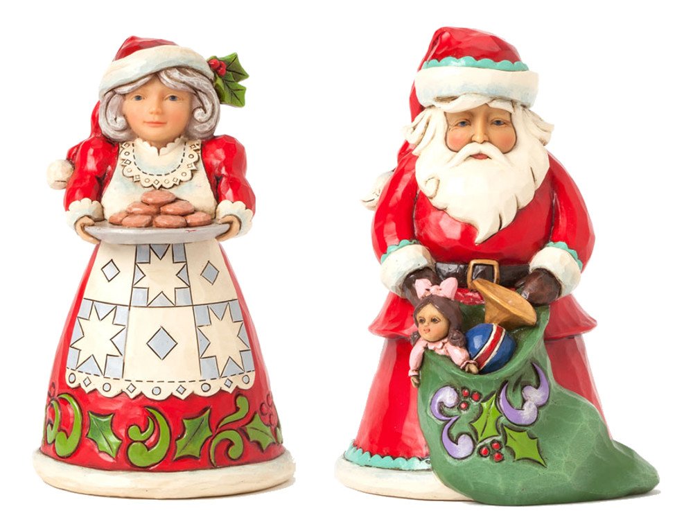 

Heartwood Creek Pint Sized Santa and Mrs. Claus Set: Tis The Season For Giving