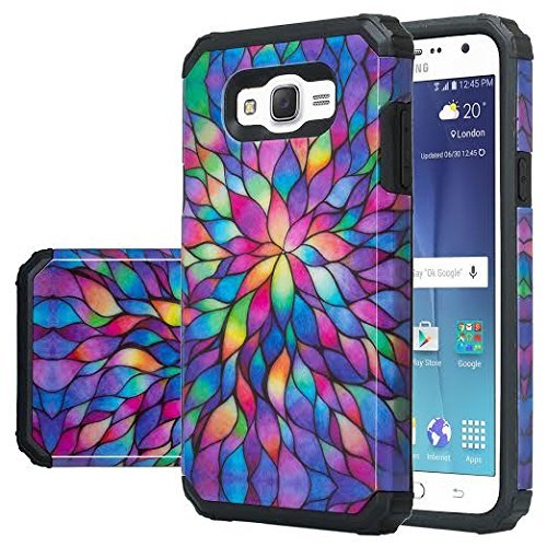 Galaxy On5 Case, Samsung Galaxy On5 Case [Shock Resistant] Hybrid Armor Defender [Drop Protection] For Galaxy On5, Samsung Galaxy On5 (Hybrid Kaleidoscope)