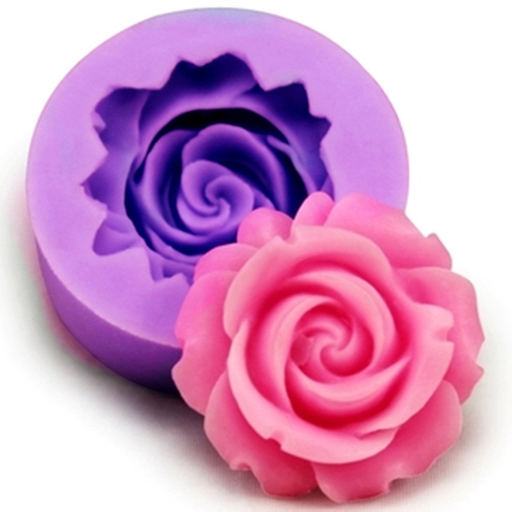 

Longzang F130S Flower Fondant Silicone Sugar Craft Mold, Mini, Pink