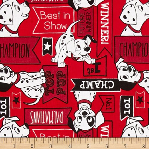 

Disney Dalmatians Signs Red Fabric
