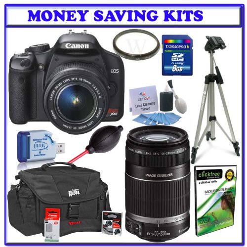 Canon EOS Rebel XSi (a.k.a. 450D) SLR Digital Camera Kit (Black) with