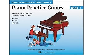 Piano Practice Games Book 1 - Hal Leonard Student Piano Library Book/Online Audio