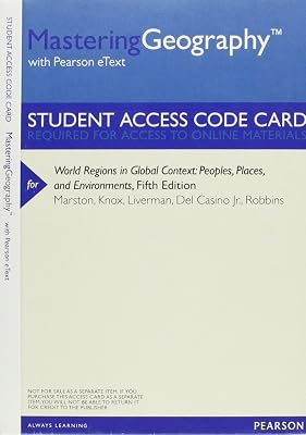 Mastering Geography with Pearson eText -- Valuepack Access Card -- for World Regions in Global Context: Peoples, Places, and Environments
