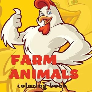 FARM ANIMALS coloring book: 70 pages of cute dogs, cats, horses and more to color for children age 4-12, hours of screen free fun