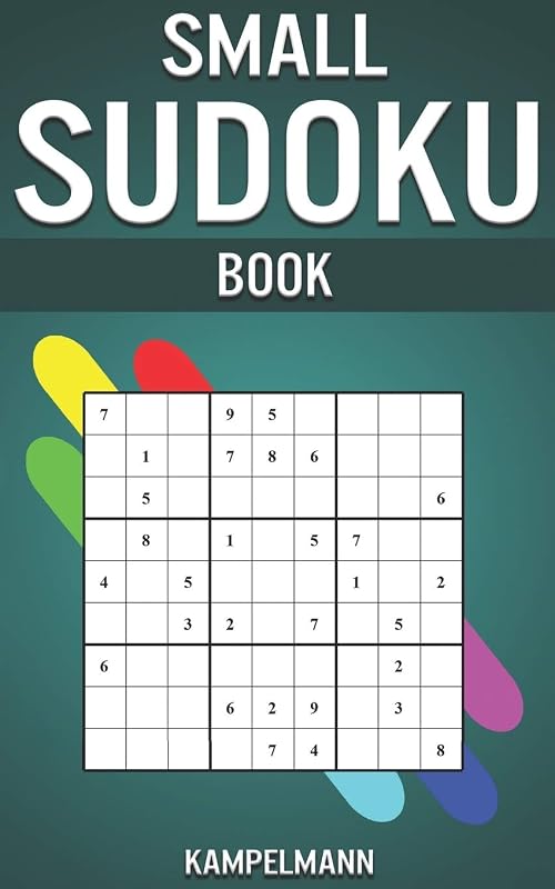 Small Sudoku Book: 5” x 8” Travel Friendly Edition with 250 Medium Sudokus Puzzles and Solutions by Kampelmann