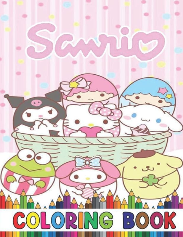 Sanrịo Coloring Book: A Cute Coloring For Kids To Develop Creativity And Relax by BRE MIMY
