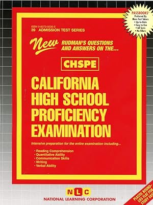 California High School Proficiency Examination (CHSPE) (Admission Test Series)