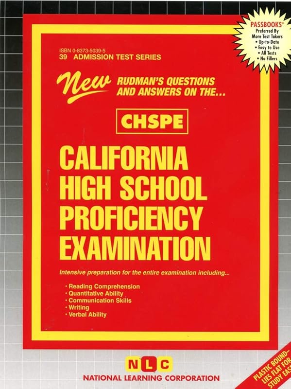 California High School Proficiency Examination (CHSPE) (Admission Test Series) by Passbooks