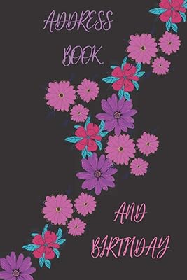 Address books with alphabet index: With this Address Book And Birthday Organizer, Keep Your Important Contacts Informations Organized And Easily ... (Name, Address, Birthday, Phone Numbers,...)